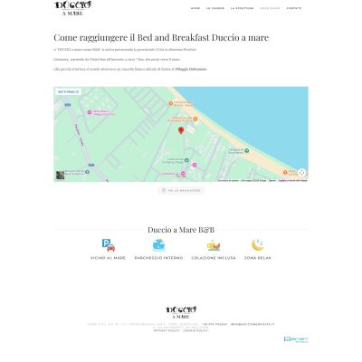 Pagina dove siamo del Sito Web Bed and Breakfast Duccio al Mare a Vieste nel Gargano