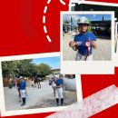 Collage del campus estivo con bambini e momenti trascorsi al maneggio