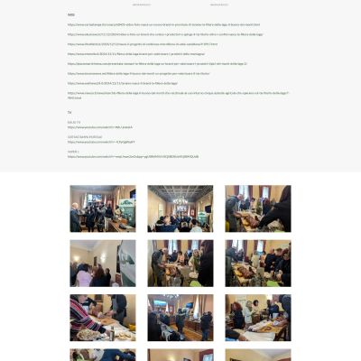 Pagina chi siamo e rassegna stampa del Sito Web Filiera della Laga