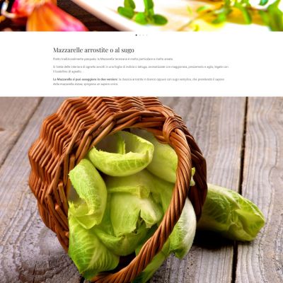 Pagina mazzarelle del Sito Web Ristorante La Tacchinella