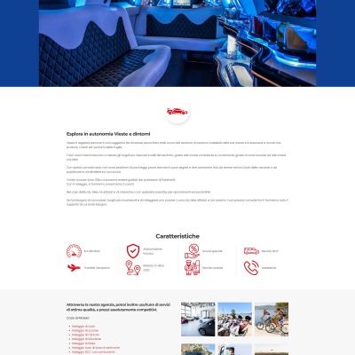 Pagina auto di lusso ed eventi Vieste Gargano del Sito Web Noleggio Vieste