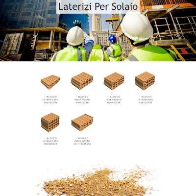 Pagina elenco prodotti del sito internet della SIAI laterizi di Petacciato in Molise