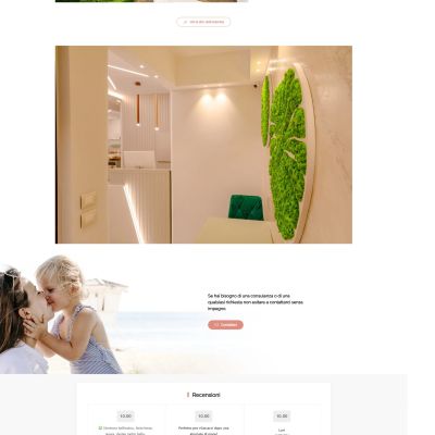 Pagina Chi Siamo del sito web Residence AleDen Vieste