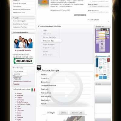 Pagina interna sito internet stragi del sabato sera