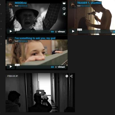 Pagina video del Sito Web di Lorenzo Pallotta filmmaker