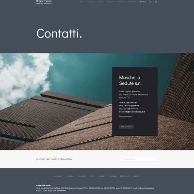 Pagina contatti del sito web Moschella Sedute di Mosciano Sant'Angelo Teramo