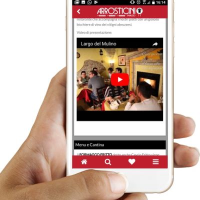 Video della scheda attività nell'App Mobile Arrosticini d'Abruzzo