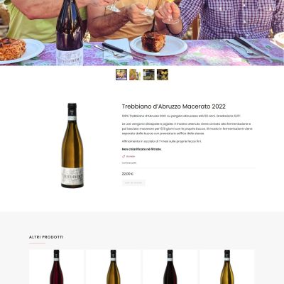 Pagina shop online Trebbiano D'Abruzzo Macerato Sito Web Tenuta Trium