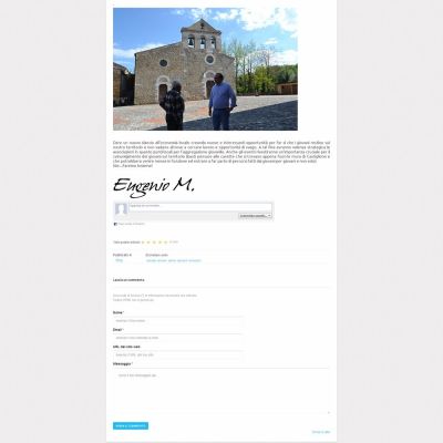 Pagina il sociale del Sito Web di Eugenio Merlini per Colledara