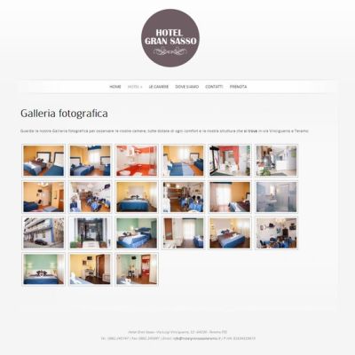 Pagina galleria del sito internet Hotel Gran Sasso Teramo