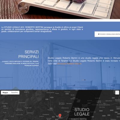 Home page del sito internet dello Studio Legale Bertini