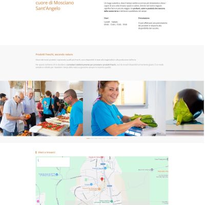 Pagina punto vendita del Sito Web E-Commerce Mamagio