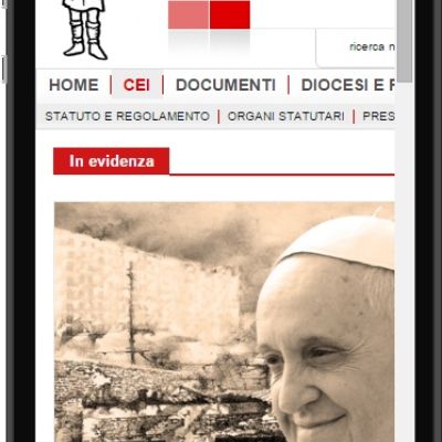 Schermata pagina chiesa cattolica dell'App Catholic App.it