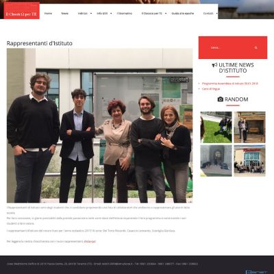 Pagina dei contatti dei rappresentanti d'istituto del progetto Il Classico Per Te