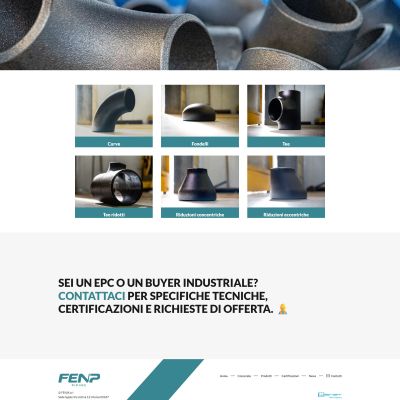 Pagina categoria ASME B16.9 del Sito Web FENP