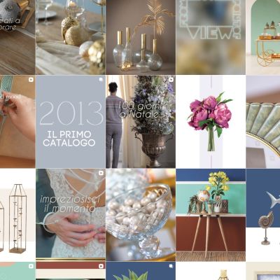 Feed Instagram Bruco con pagine di catalogo e complementi d'arredo