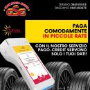 Grafica sul pagamento rateale dei servizi Gran Sasso Gomme con Cofidis