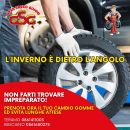 Grafica Gran Sasso Gomme dedicata al cambio dei pneumatici invernali
