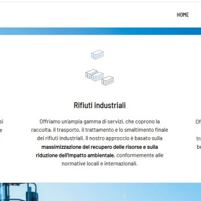 Menu servizi del Sito Web ESSEBI Isola del Gran Sasso Teramo Abruzzo