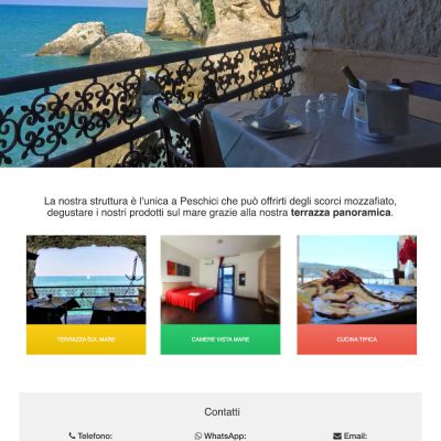 Pagina Peschici del sito internet de Il Corsaro di Peschici