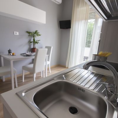 Cucina dell'appartamento Hotel Gran Sasso Teramo