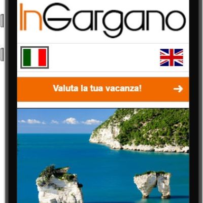 Schermata homepage dell'App InGargano