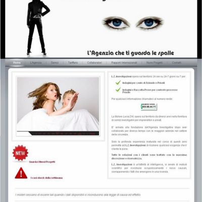 Home page del Sito Internet di LZ Investigazioni di Martinsicuro