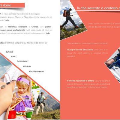 Pagina brochure Tudu con musica, sport acquatici, benessere e attività all'aperto