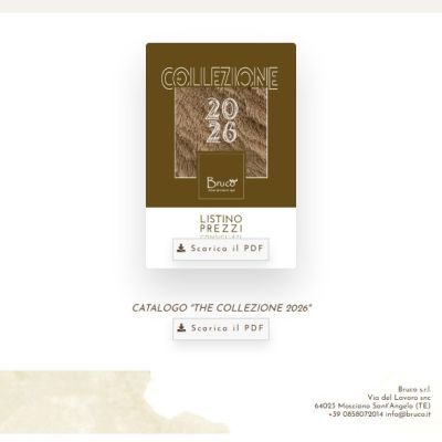 Pagina del sito Bruco con il listino della collezione 365