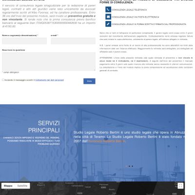 Pagina consulenza online del sito internet dello Studio Legale Bertini