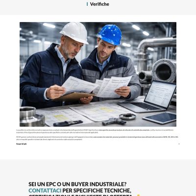Pagina certificazioni del Sito Web FENP