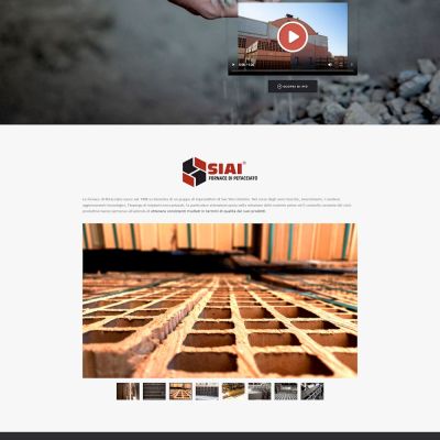 Home page sito internet della SIAI laterizi di Petacciato in Molise