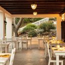 Veranda apparecchiata per la cena all'home restaurant dello Shanti B&B