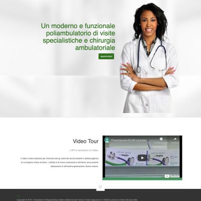 Home page sito internet della clinica privata Api Lanciano