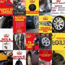 Feed Instagram Gran Sasso Gomme con controlli degli pneumatici e orari dell'officina