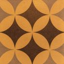 Particolare delle mattonelle decorative della camera Celeste