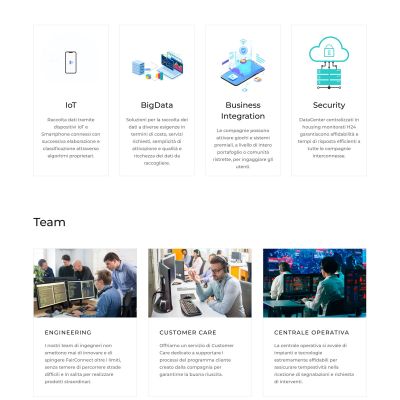 Pagina Vision del Sito Web FairConnect S.p.A