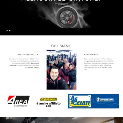 Home page sito internet di Super Gomme a Castelnuovo Vomano