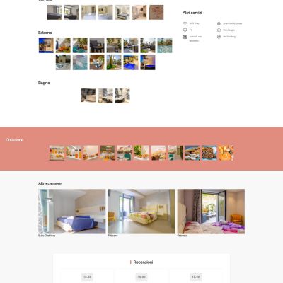 Pagina Suite Iris del sito web Residence AleDen Vieste