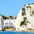 Pizzomunno visto dal mare durante escursione Motobarche Leonarda Vieste