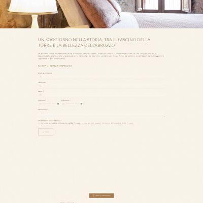 Pagina contatti del sito web Abruzzo Tower Bed and Breakfast a Montorio al Vomano in provincia di Teramo