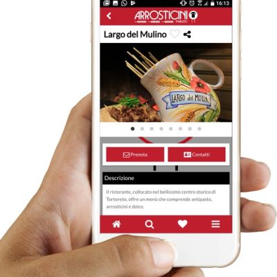 Gallery fotografica della scheda locale nell'App Mobile Arrosticini d'Abruzzo