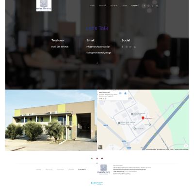 Pagina Categoria Lavori sito internet Manufactory Design di Mosciano Sant'Angelo