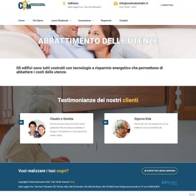 Pagina Abbattimento delle Utenze del sito internet di Costruzioni CDM