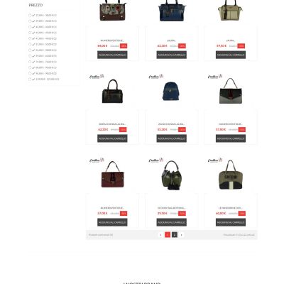 Pagina Donna del sito internet di Creations Shop Bags pelletteria e accessori di Vieste