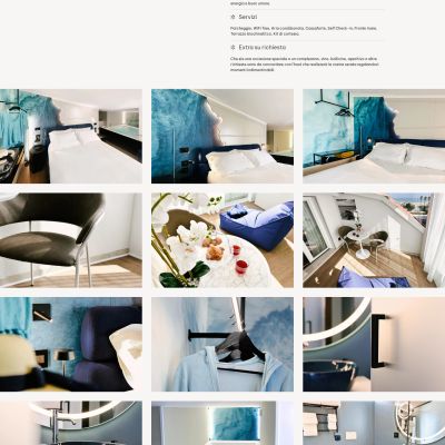 Pagina Suite Aqua del sito web AmaMare Bed and Breakfast a Giulianova Lido