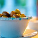 Ciotola di olive servita all'home restaurant dello Shanti B&B di Vieste