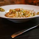 Gnocchi con pistacchio del Ristorante La Tacchinella cucina tipica teramana