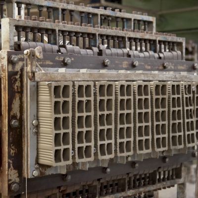 Stampo industriale utilizzato per produrre blocchi in laterizio SIAI