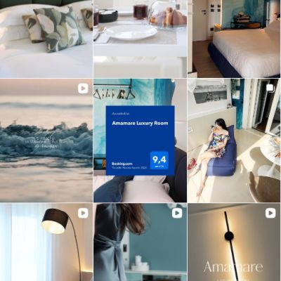 Feed Instagram AmaMare Luxury Room Bed and Breakfast a Giulianova Lido in provincia di Teramo, schermata 3